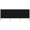 vidaXL 3-teiliges Windschutzgewebe 400 x 160 cm Schwarz
