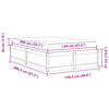vidaXL Bett mit Matratze 120x200 cm Massivholz Kiefer
