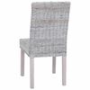 vidaXL Esszimmerstuhl 2 pcs Wei&szlig; gewaschen 45 x 54 x 93 cm