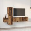 vidaXL TV-Schrankset Wandmontiert 5 pcs Altholz Holzwerkstoff
