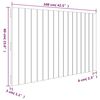 vidaXL Wand-Kopfteil Schwarz 108x3x60 cm Massivholz Kiefer