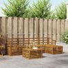 vidaXL Sofagarnituren 6 pcs Natur Massivholz Akazie