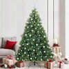 vidaXL K&uuml;nstlicher Weihnachtsbaum mit 300 LEDs Gr&uuml;n 210 cm PE und PVC
