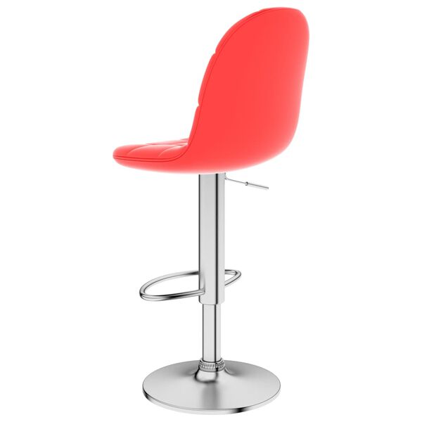 vidaXL Barhocker Rot Kunstleder