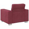 vidaXL Sofa Weinrot 100 x 77 x 82 cm Stoff