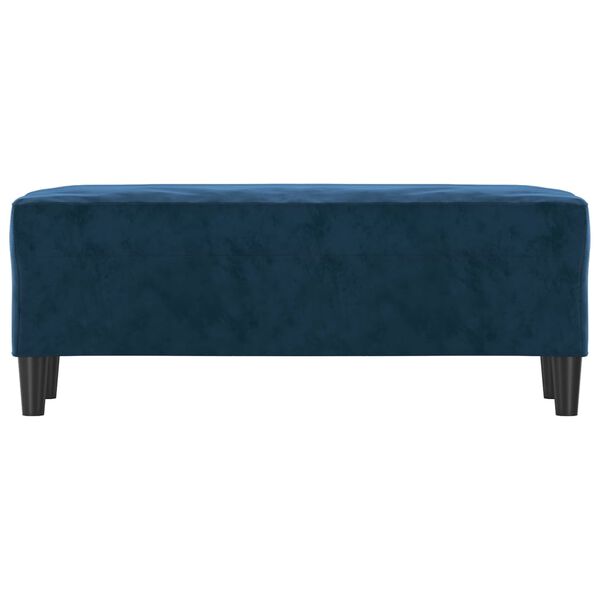 vidaXL Sitzbank Blau 100x35x41 cm Samt