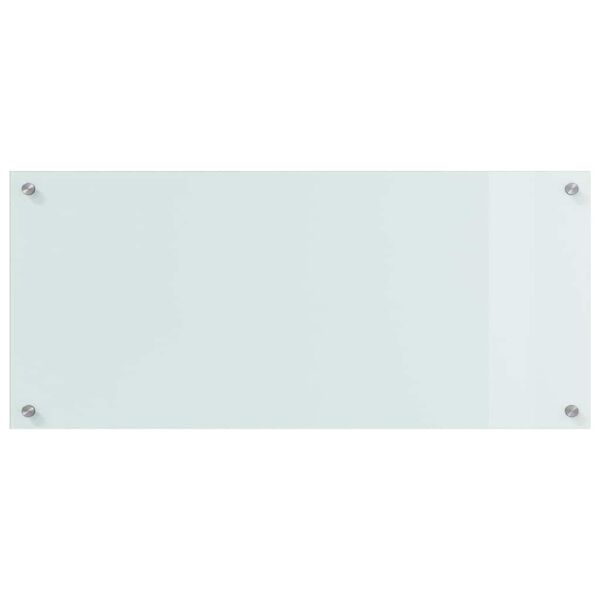 vidaXL K&uuml;chenr&uuml;ckwand 2 pcs Wei&szlig; 90 x 40 cm Geh&auml;rtetes Glas