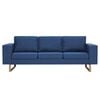 vidaXL 3-Sitzer-Sofa Stoff Blau