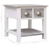 vidaXL Beistelltisch Grau 40x40x40 cm Paulownia Holz