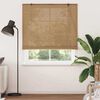 vidaXL Rollo mit Vorh&auml;ngen Braun 150 x 220 cm Bambus