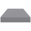 vidaXL Schwebende Wandregale 2 Stk. Grau 60x23,5x3,8cm MDF