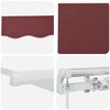 vidaXL Markise Manuell Weinrot 300x250 cm