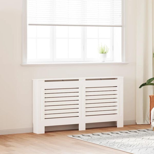 vidaXL Heizk&ouml;rperabdeckung Wei&szlig; 152&times;19&times;81,5 cm MDF