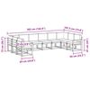 vidaXL Outdoor-Sofagarnitur mit Kissen 10 pcs Natur und Anthrazit