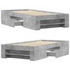 vidaXL Bettgestell Betongrau 90x190 cm Holzwerkstoff