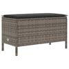 vidaXL Garten-Fu&szlig;hocker Grau und Dunkelgrau 80 x 38 x 45 cm PE-Rattan