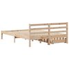 vidaXL Massivholzbett ohne Matratze 120x190 cm Kiefernholz