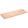 vidaXL Wandregal Hellbraun 160x60x(2-4) cm Massivholz Eiche Behandelt