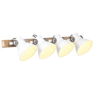 vidaXL Wandlampe Industriestil Wei&szlig; 90x25 cm E27