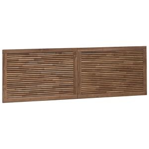 vidaXL Bettkopfteil Natur Massivholz Teak