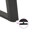 vidaXL Couchtischbeine U-Form 2 Stk. Anthrazit 60x(30-31) cm Stahl