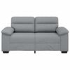 vidaXL 2-Sitzer-Sofa Hellgrau 160x81x84 cm Stoff