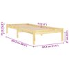 vidaXL Massivholzbett Kiefernholz 100x200 cm