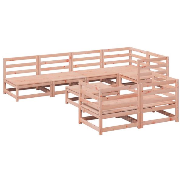 vidaXL 8-tlg. Garten-Sofagarnitur Massivholz Douglasie
