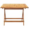 vidaXL 5-tlg. Garten-Essgruppe Stoff und Massivholz Beige