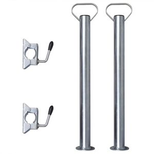 2 Abstellst&uuml;tzen mit 2 Klemmhaltern f&uuml;r 48 mm St&uuml;tzrad
