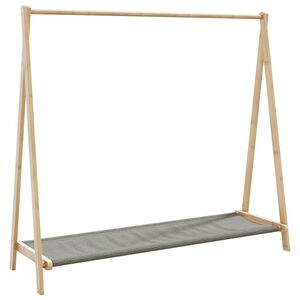 vidaXL Kleiderst&auml;nder mit Ablagen 106x34x102 cm Bambus