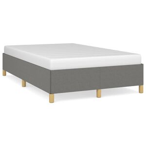 vidaXL Bettgestell ohne Matratze Dunkelgrau 120x200 cm Stoff
