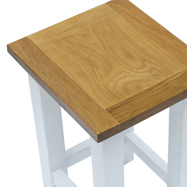 vidaXL Beistelltisch 27x24x37 cm Massivholz Eiche