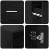 vidaXL Schreibtisch Schwarze Eiche 140 x 55 x 91 cm Holzwerkstoff