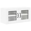 vidaXL Wandglas-Schrank LUCCA Wei&szlig; 80 x 31 x 40 cm Holzwerkstoff