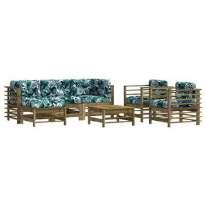vidaXL 7-tlg. Garten-Lounge-Set mit Kissen Imprägniertes Kiefernholz