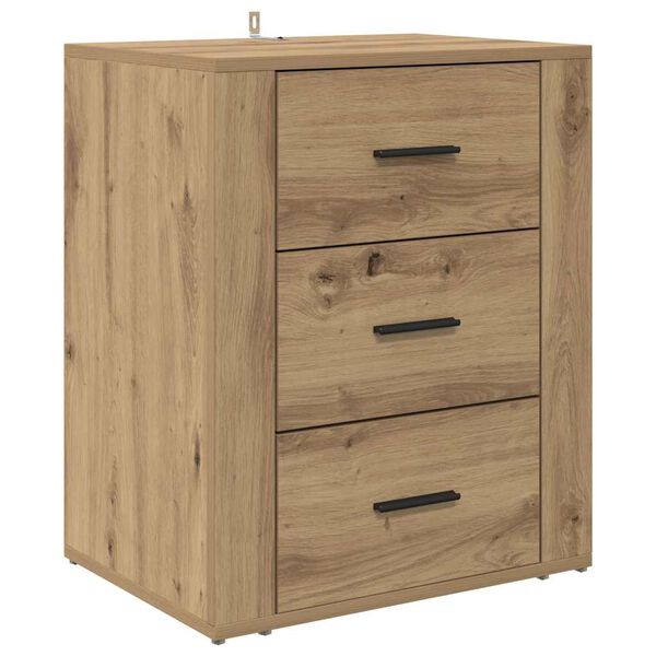 vidaXL Nachttisch Artisan-Eiche 35 x 50 x 60 cm Holzwerkstoff