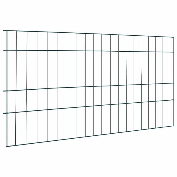 vidaXL Teichzaun Set 5 pcs Gr&uuml;n 100 x 50 cm Stahl
