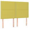 vidaXL Boxspringbett mit Matratze & LED Gr&uuml;n 140x200 cm Stoff