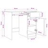 vidaXL Schreibtisch R&auml;uchereiche 86x49x76 cm Holzwerkstoff