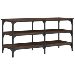 vidaXL Schuhbank Braun Eichen-Optik 100x38,5x49 cm Holzwerkstoff