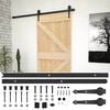vidaXL Schiebet&uuml;r 90 x 210 cm Massives Kiefernholz