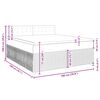 vidaXL Boxspringbett mit Matratze Blau 180x200 cm Samt