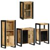 vidaXL Badezimmerm&ouml;bel-Set 4 stk. Braun 55 x 35 x 60 cm
