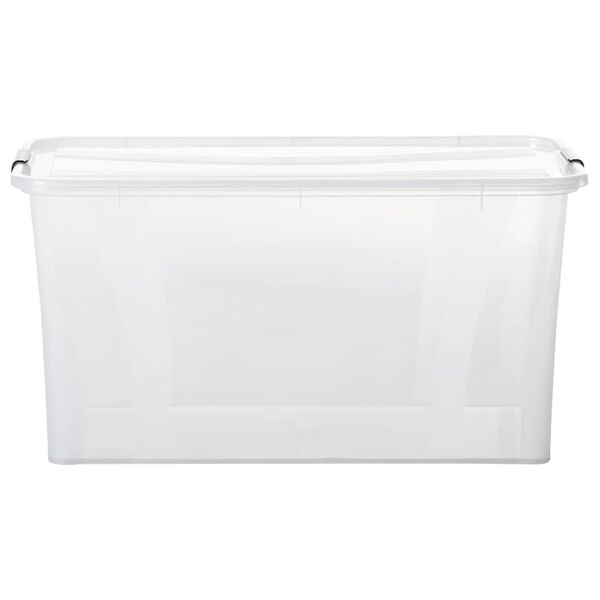 vidaXL Aufbewahrungsboxen mit Deckeln 5 Stk. Transparent 80 L