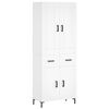 vidaXL Highboard Wei&szlig; 69,5x34x180 cm Holzwerkstoff