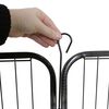 Kerbl Freilaufgehege mit T&uuml;r Schwarz