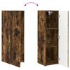 vidaXL TV-Wandregal-Set 4 pcs Ger&auml;ucherte Eiche Holzwerkstoff