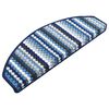 vidaXL Stufenmatten Selbstklebend 15 Stk. 65x24x4 cm Mehrfarbig Blau