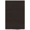vidaXL Waschtischplatte Dunkelbraun 40x60x2 cm Massivholz Behandelt